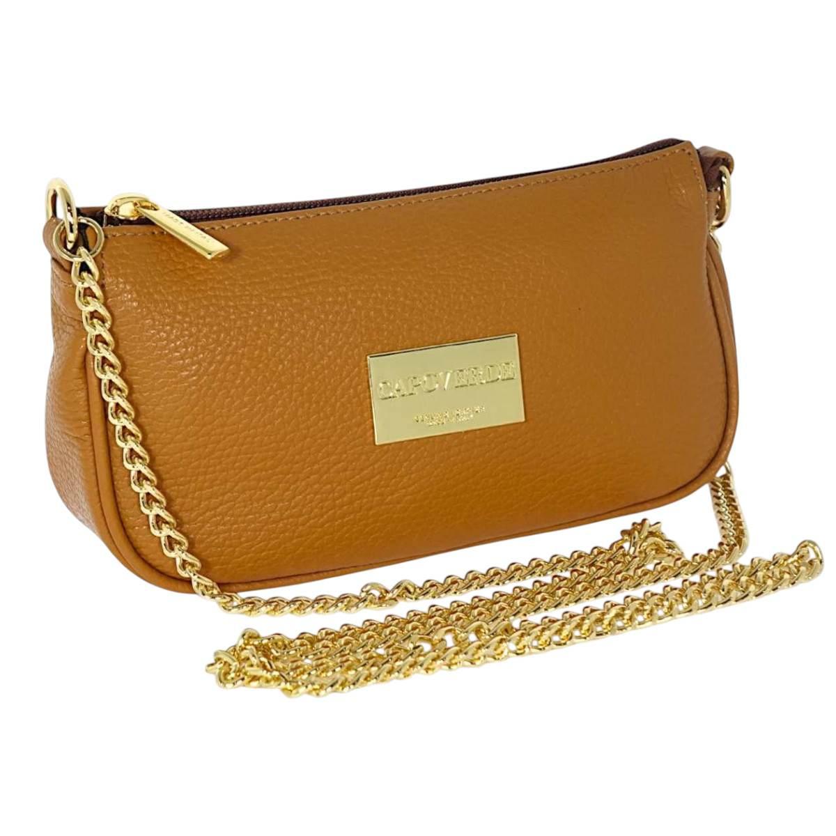Tracollina donna Capoverde in vera pelle Made in Italy
