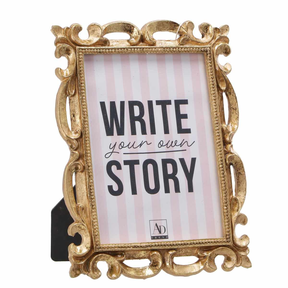 Portafoto in poliresina oro 13x18 cm