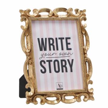 Portafoto in poliresina oro 13x18 cm