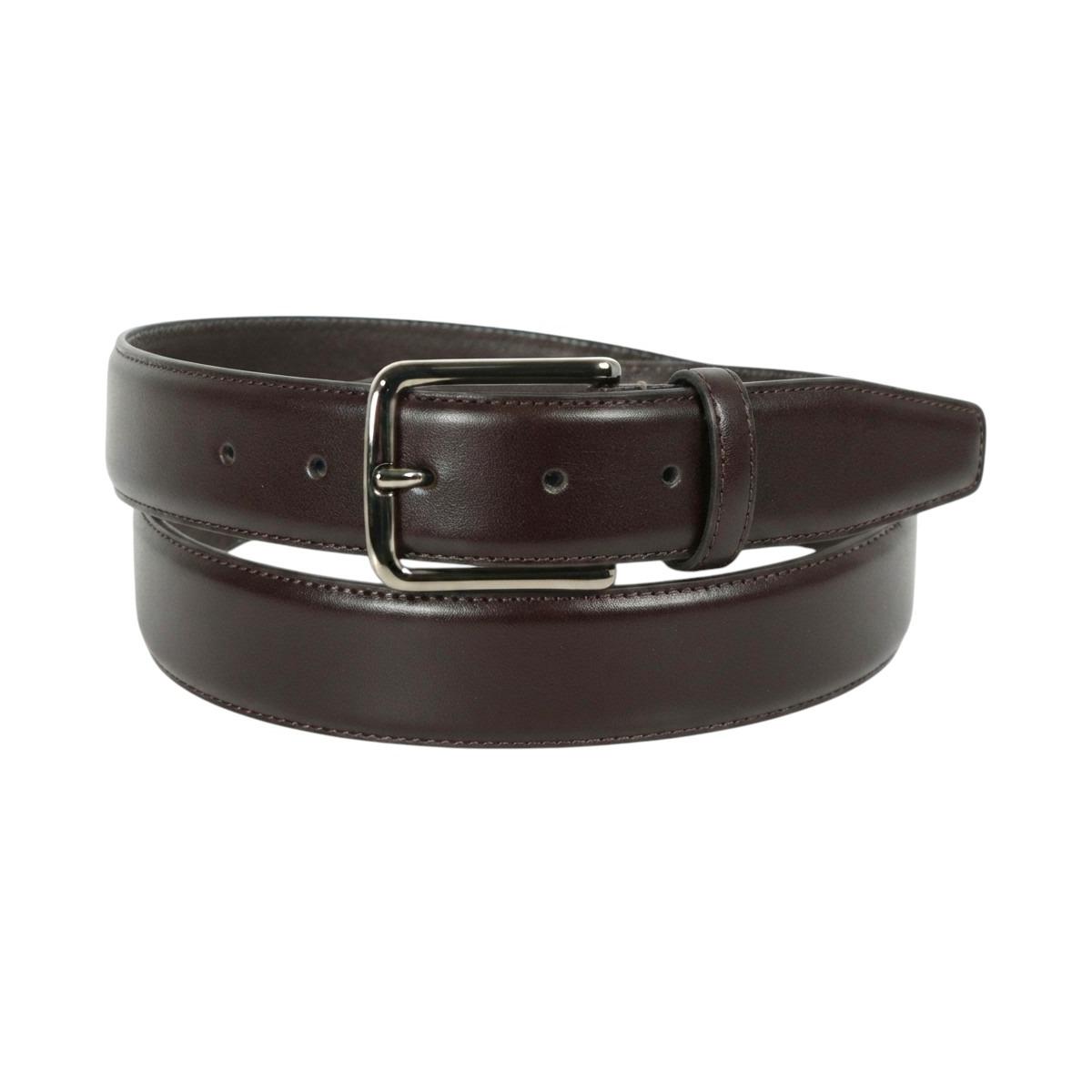 Cintura uomo materiale box/crosta bombata e cucita Made in Italy