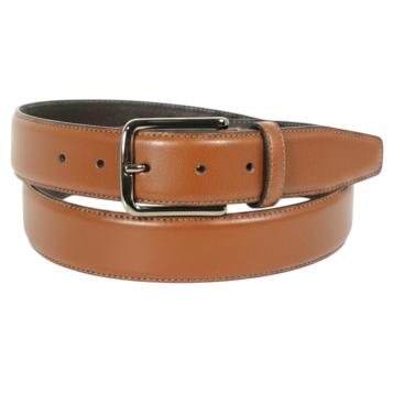 Cintura uomo materiale box/crosta bombata e cucita Made in Italy