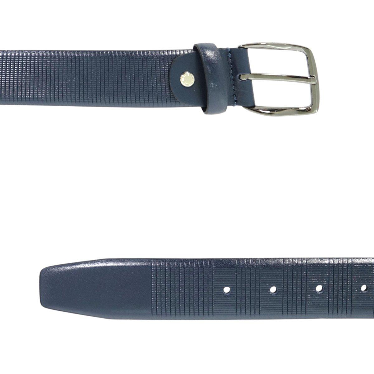 Cintura uomo materiale pelle volonato stampa quadretti Made in Italy