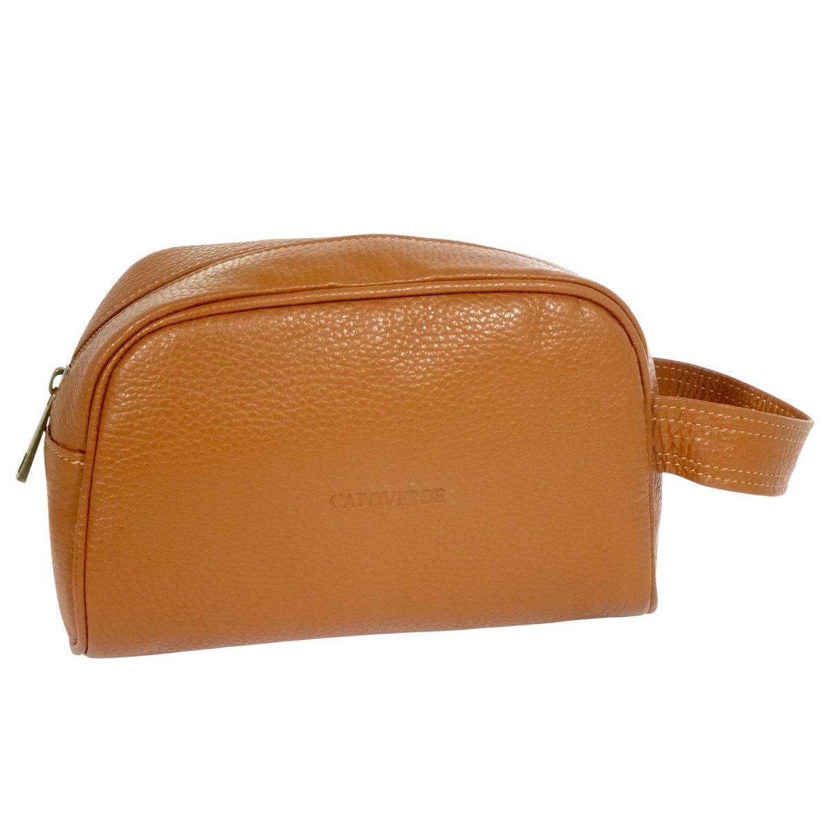 Pouchette con manico uomo in vera pelle Capoverde Made in Italy