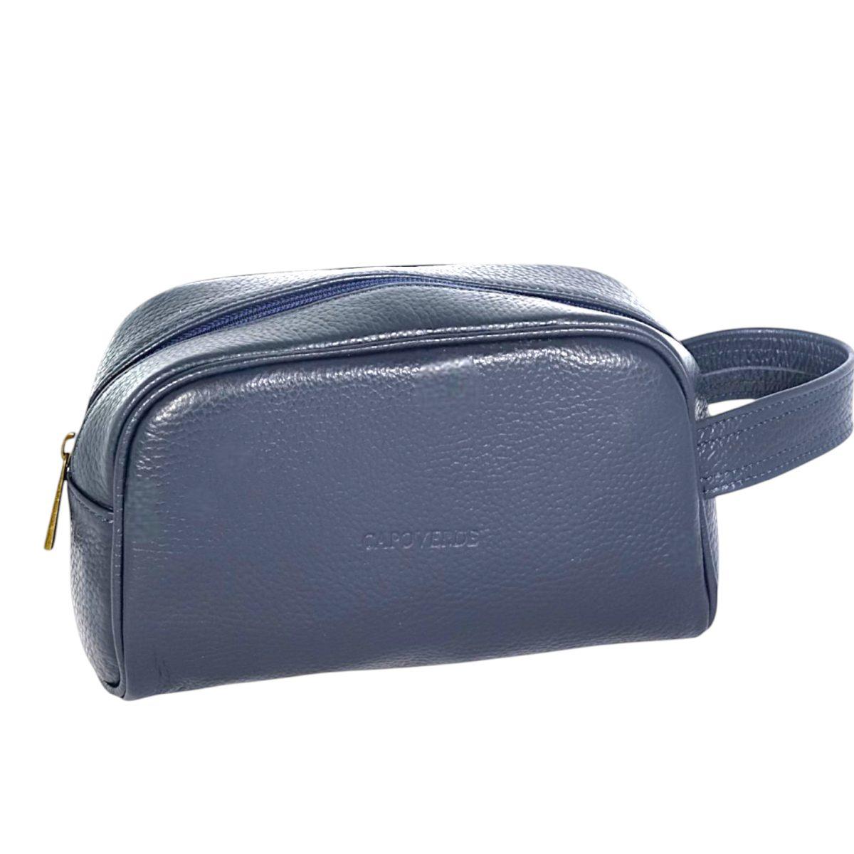 Pouchette con manico uomo in vera pelle Capoverde Made in Italy