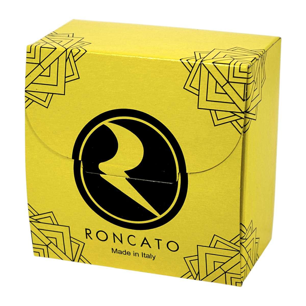 Cintura uomo Roncato in treccia tubolare vera pelle Made in Italy