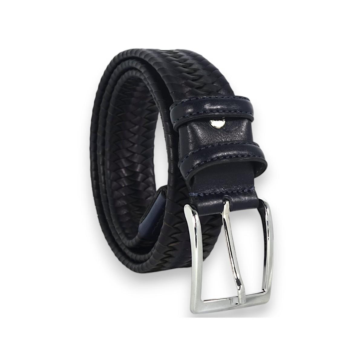 Cintura uomo Roncato in treccia pelle Made in Italy