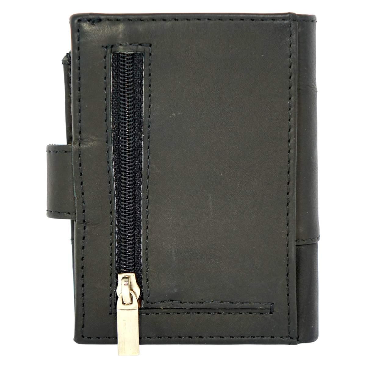 Portafogli portacarte a scatto uomo in pelle con RFID Roncato