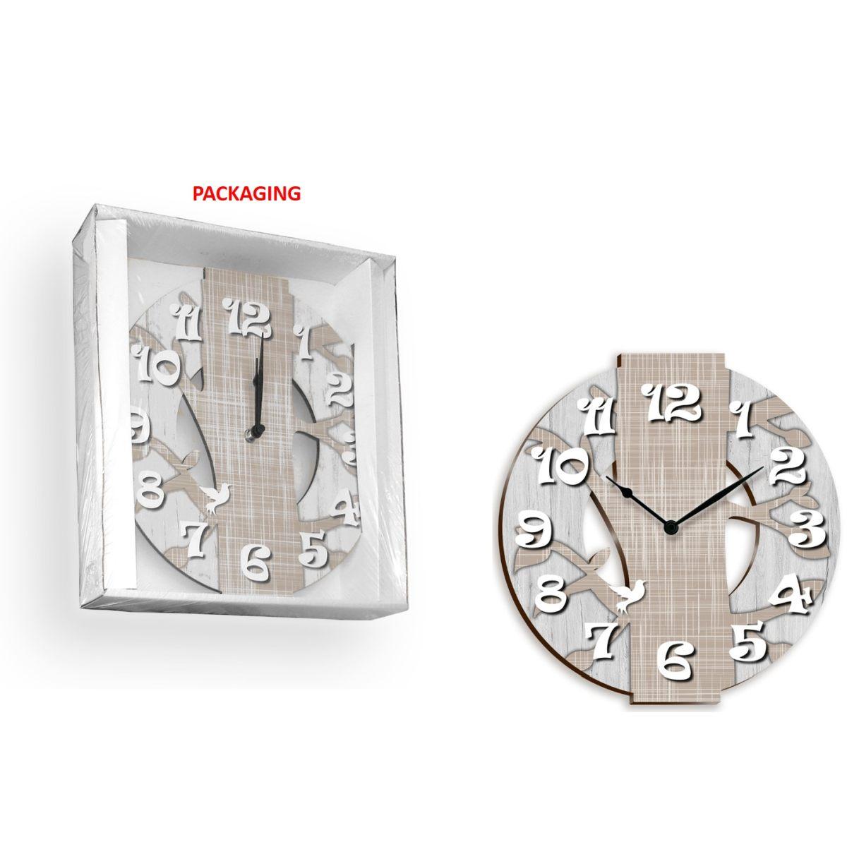 Orologio da parete 32x32 cm tree brown Lupia