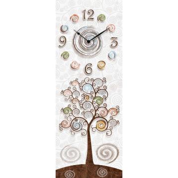 Orologio da parete 30x80 cm tree white