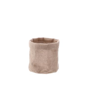 Cestino tondo juta zeke 17x h.17 cm