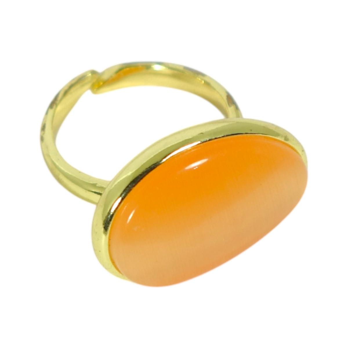 Anello regolabile liscio pietra singola