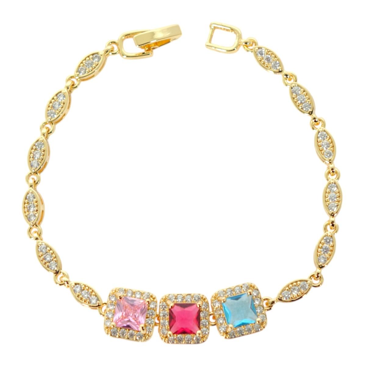 Bracciale donna di bigiotteria coreana con cristalli