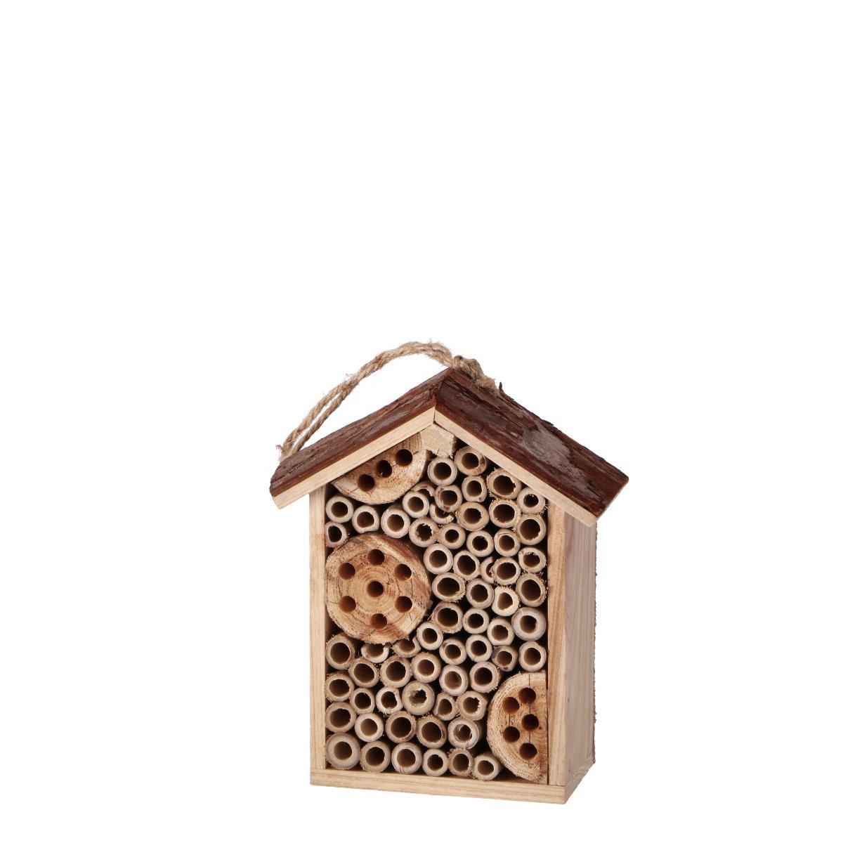 Casetta per insetti in legno da appendere 19x9x h.26 cm