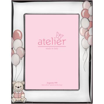 Portafoto Atelier linea palloncini rosa 13x18 cm