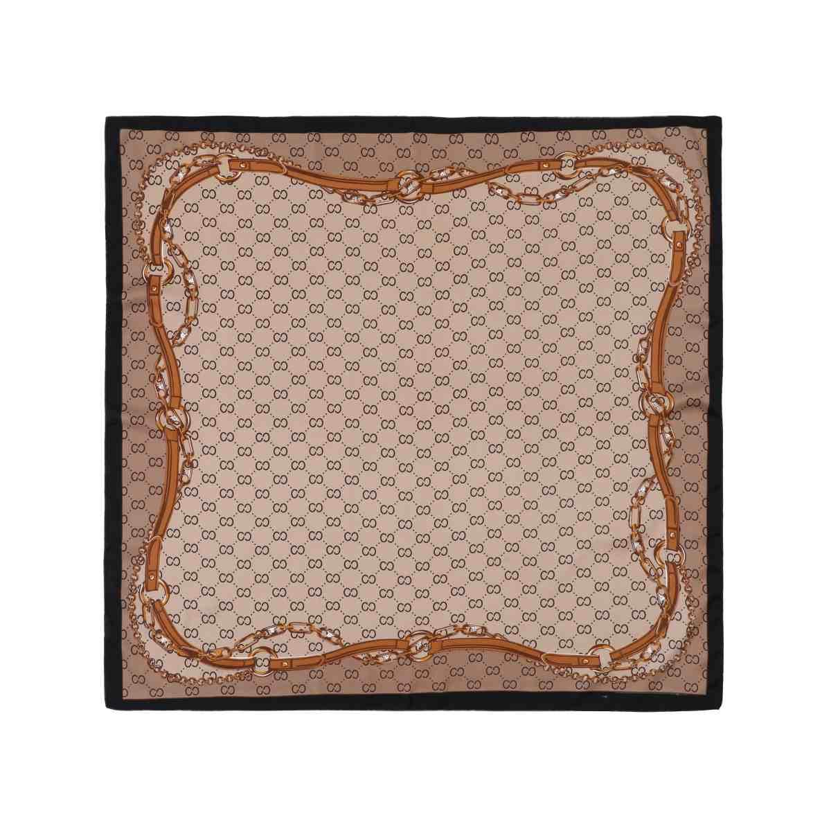 Foulard donna in seta fantasia logata Gai Mattiolo