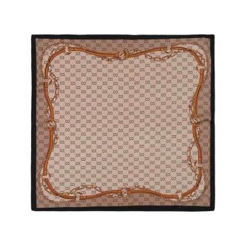 Foulard donna in seta fantasia logata Gai Mattiolo