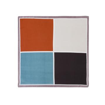 Foulard donna in seta quadrati colorati Gai Mattiolo