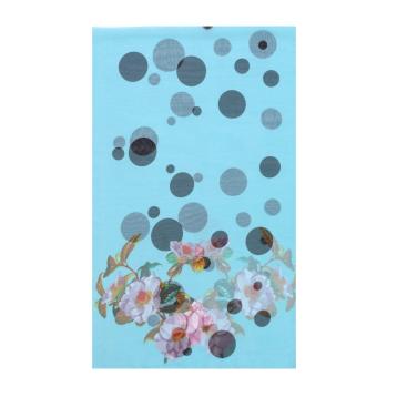 Sciarpa donna in poliestere pois e fiori Gai Mattiolo