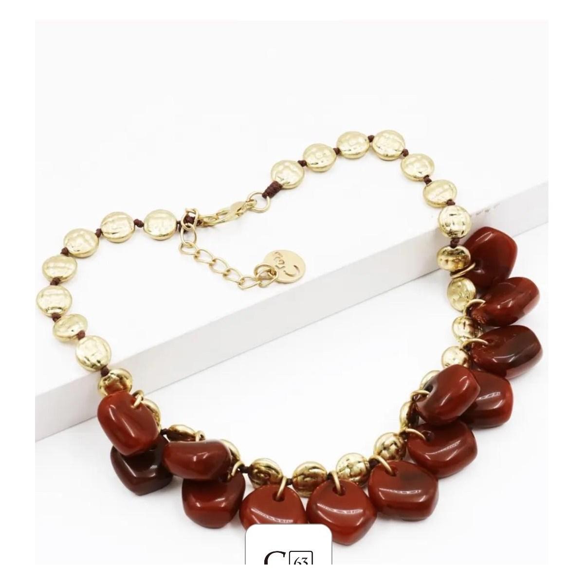 Collana donna C63 con charms in resina
