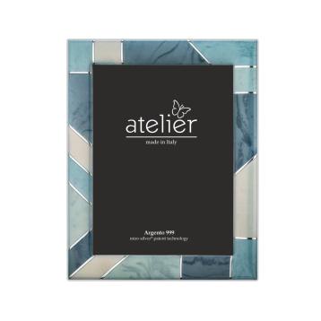 Portafoto Atelier Linea miami alabaster blue 15x20 cm