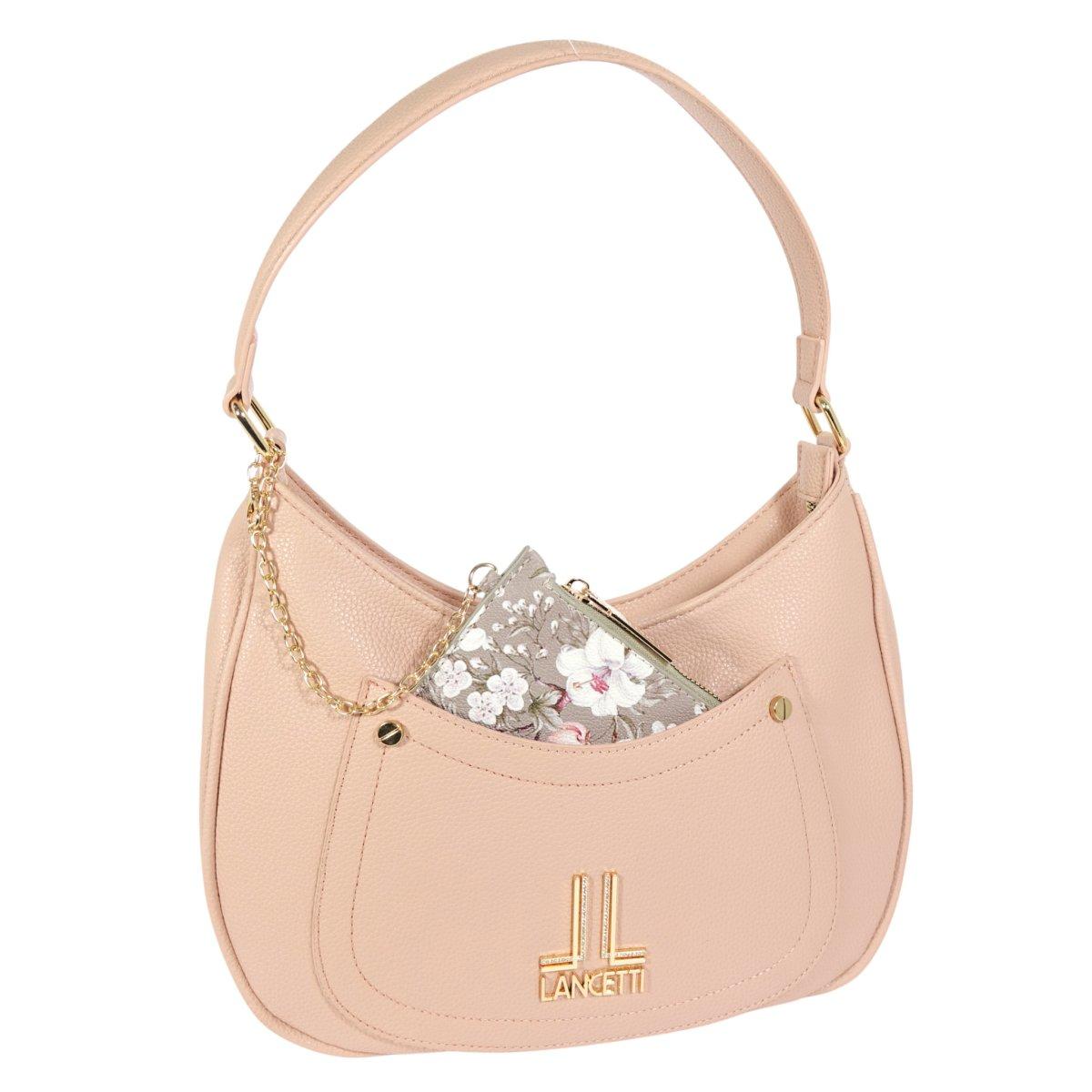 Borsa donna sacca con pochette asportabile linea stowe Lancetti