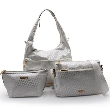 Set 3 pezzi Borsa tracolla e beauty donna Keith Lancetti