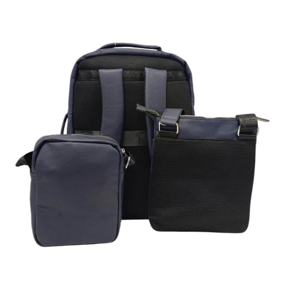 Set 3 pezzi uomo zaino e due tracolle Renato Balestra
