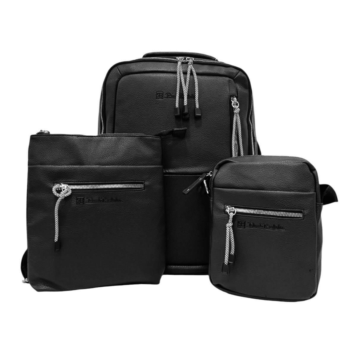 Set 3 pezzi uomo zaino e due tracolle Renato Balestra