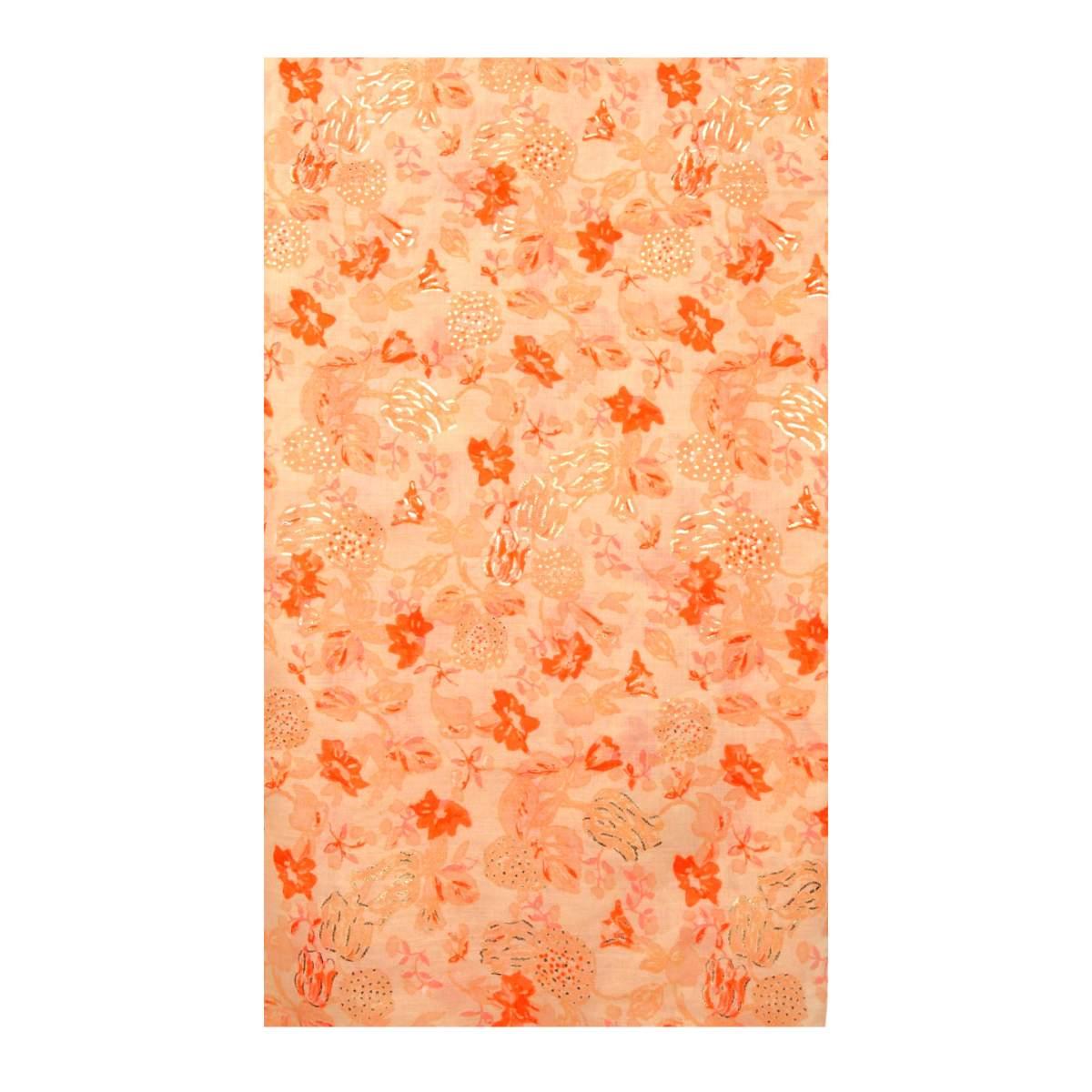 Sciarpa donna in viscosa motivo floreale con dettagli dorati Martissima by Marta Marzotto