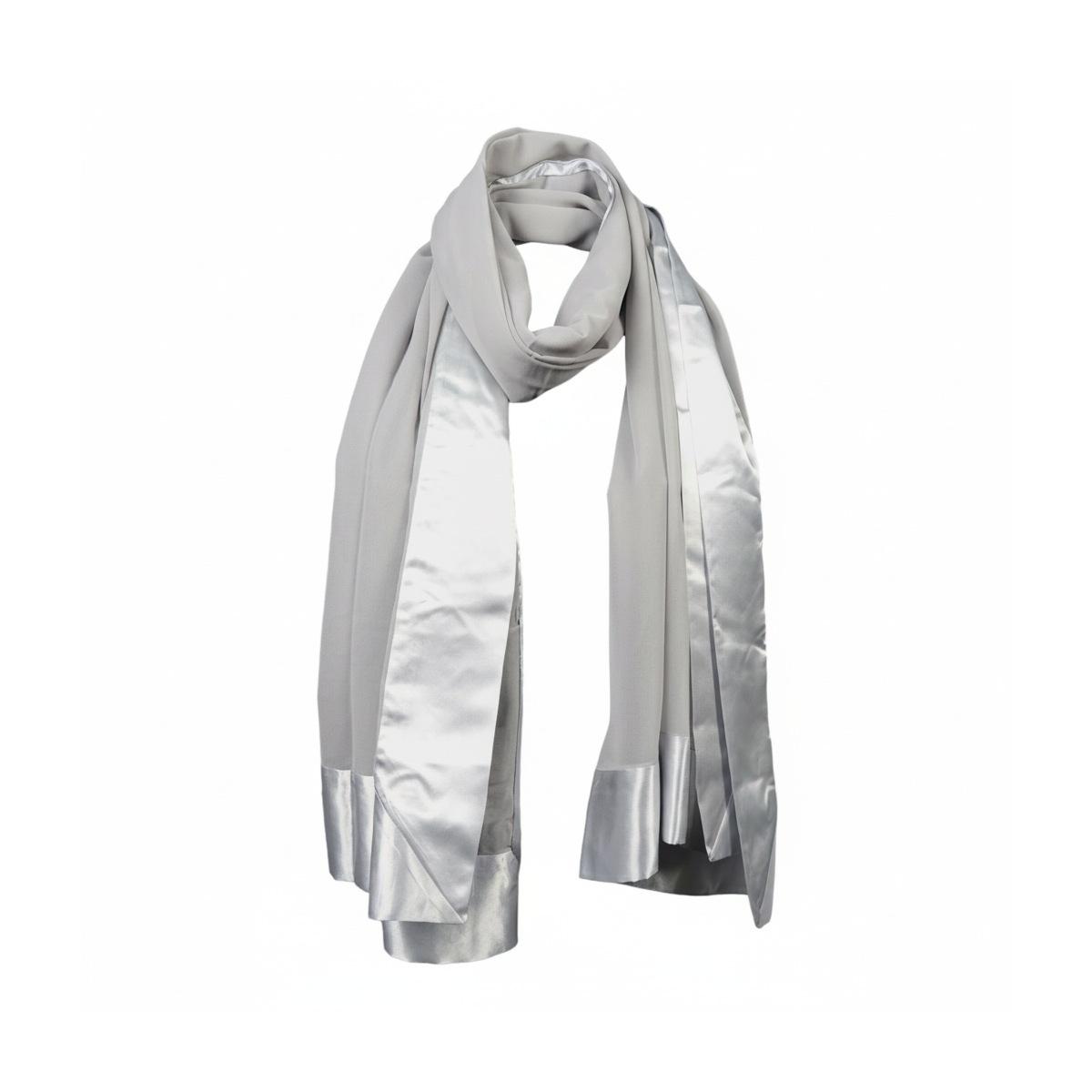 Sciarpa donna in viscosa con bordo satinato Martissima by Marta Marzotto