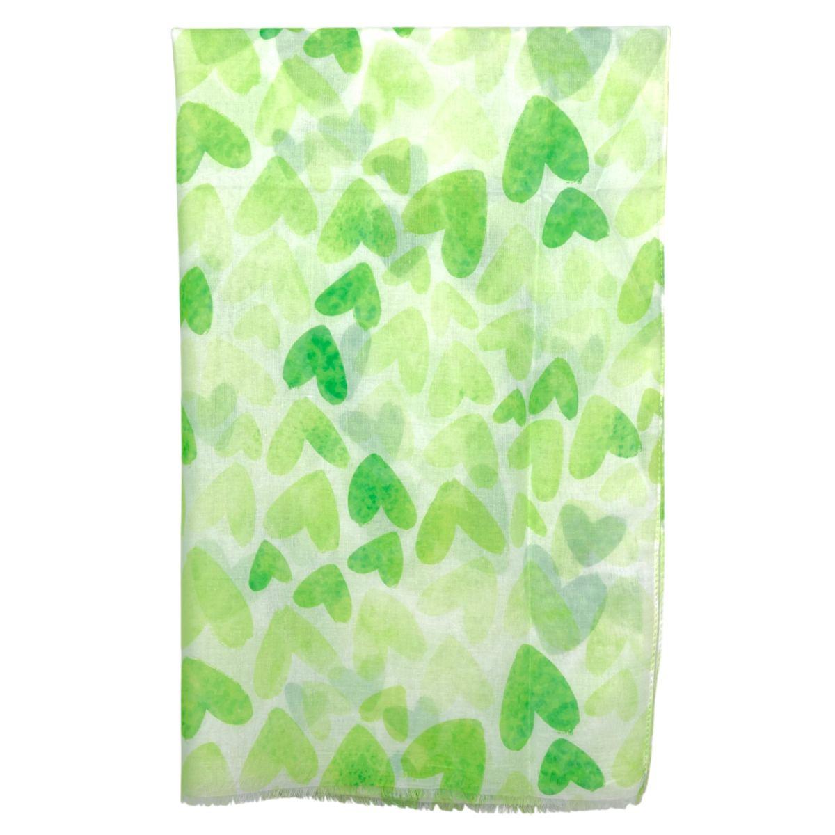 Sciarpa donna in viscosa fantasia cuori Regina Schrecker