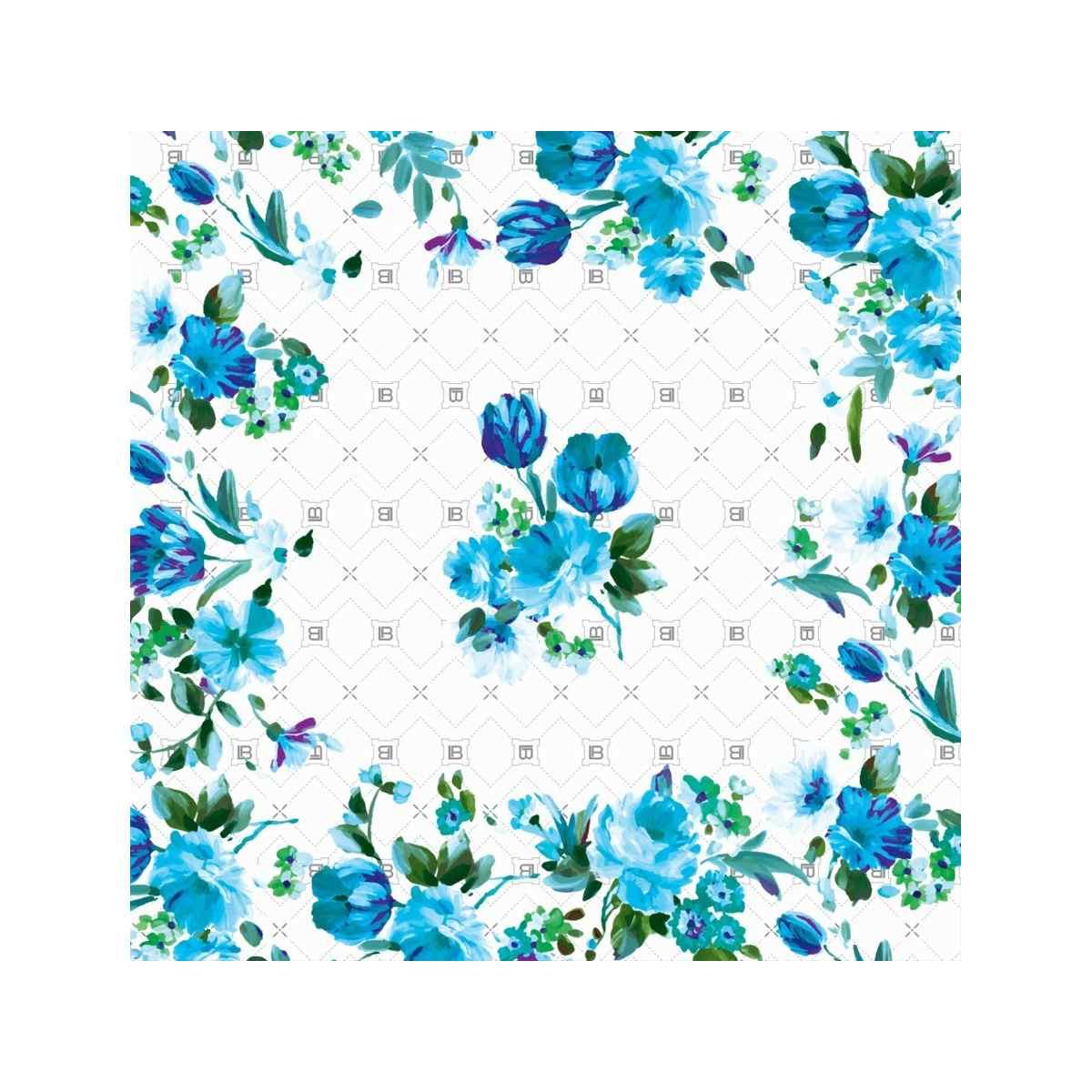 Foulard donna raso fiori e logo Laura Biagiotti