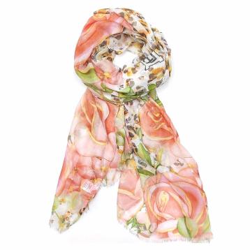 Sciarpa donna fiore grande animalier Laura Biagiotti