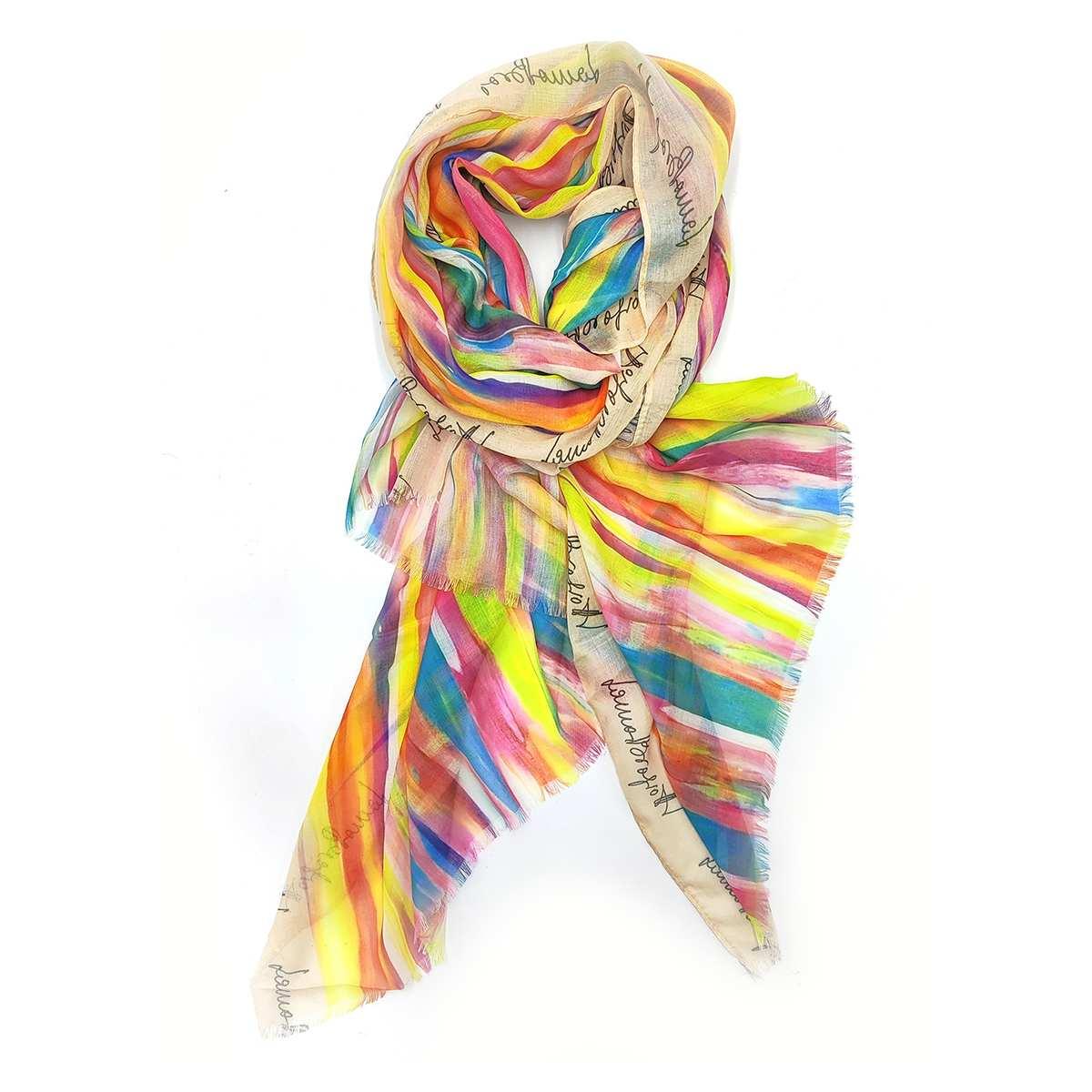 Sciarpa donna riga voile Laura Biagiotti