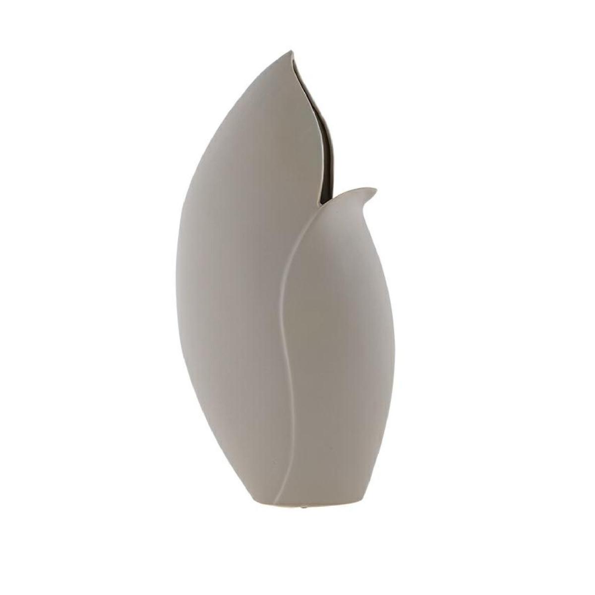 Vaso primula grande tortora 22x11x h45 cm