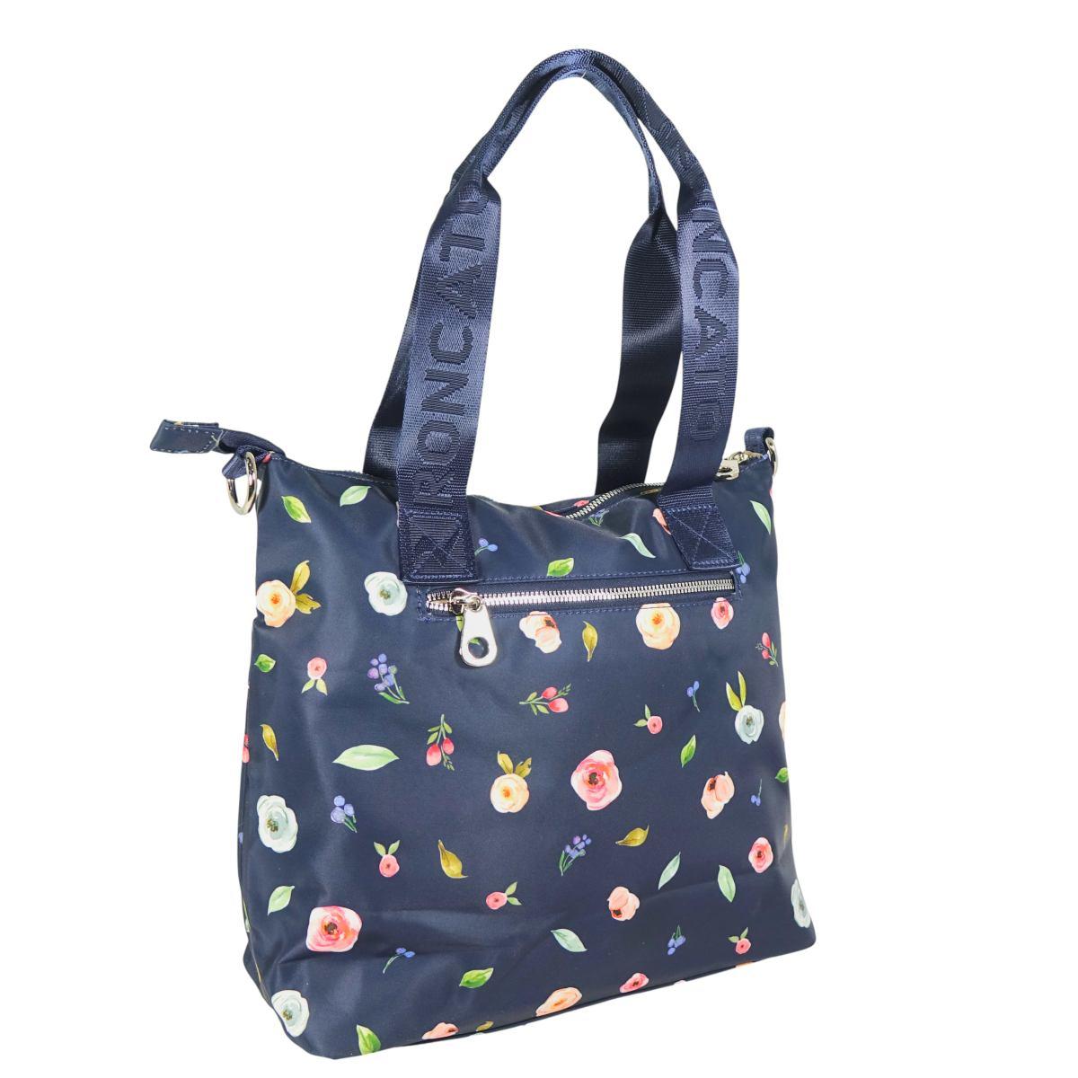 Borsa shopping donna stampa floreale in sintetico Roncato