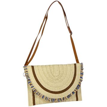 Borsa tracolla donna mare con patta sfrangiata Verve