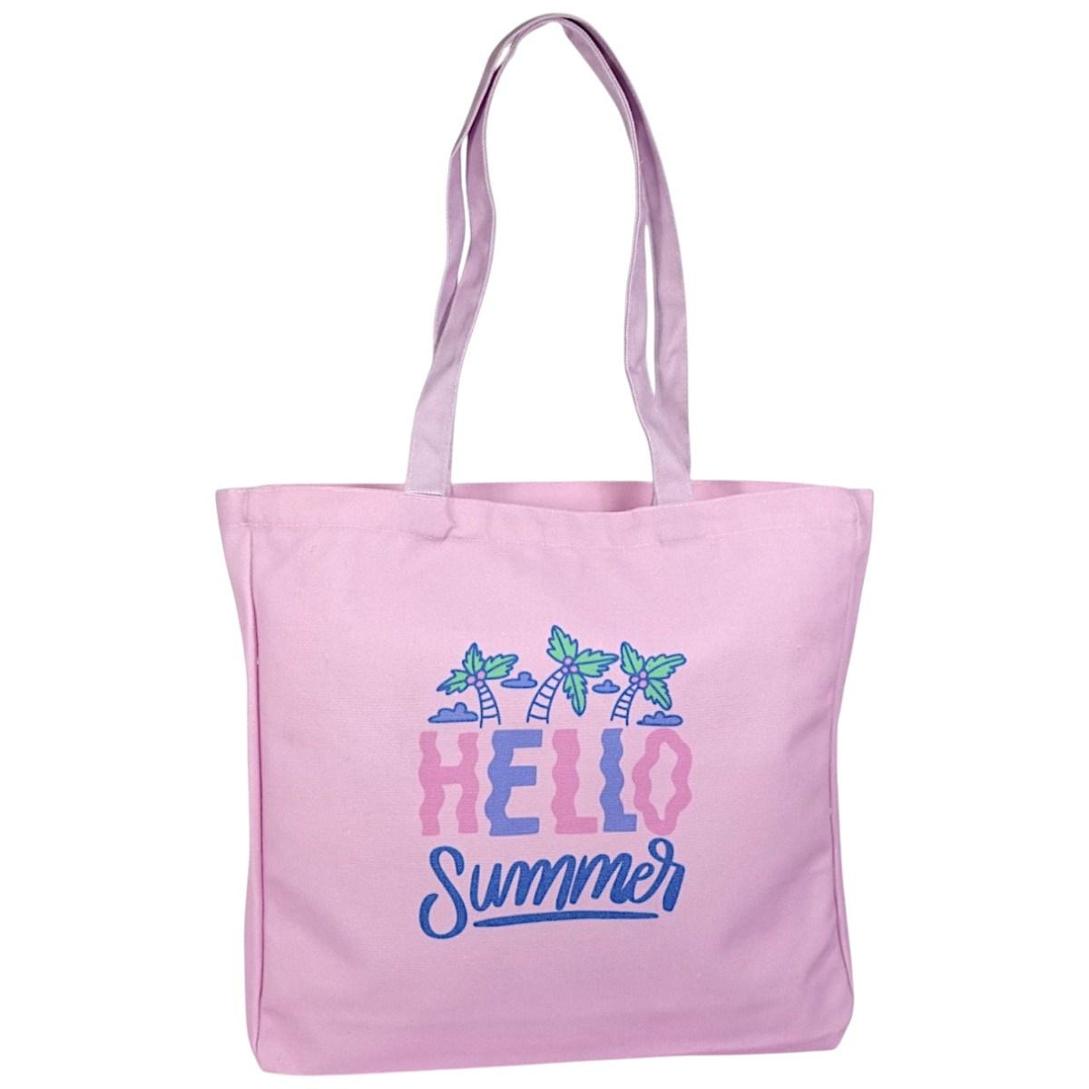 Borsa mare rosa donna aperta sacca shopping Hello Summer Verve