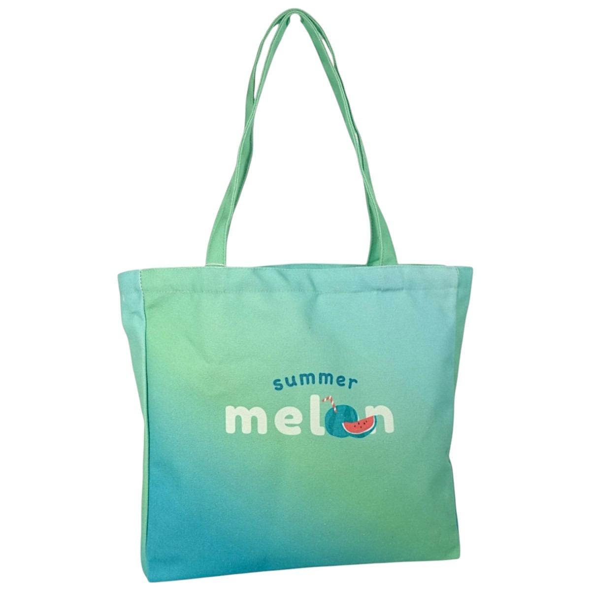 Borsa mare sfumata donna aperta sacca shopping Summer melon Verve