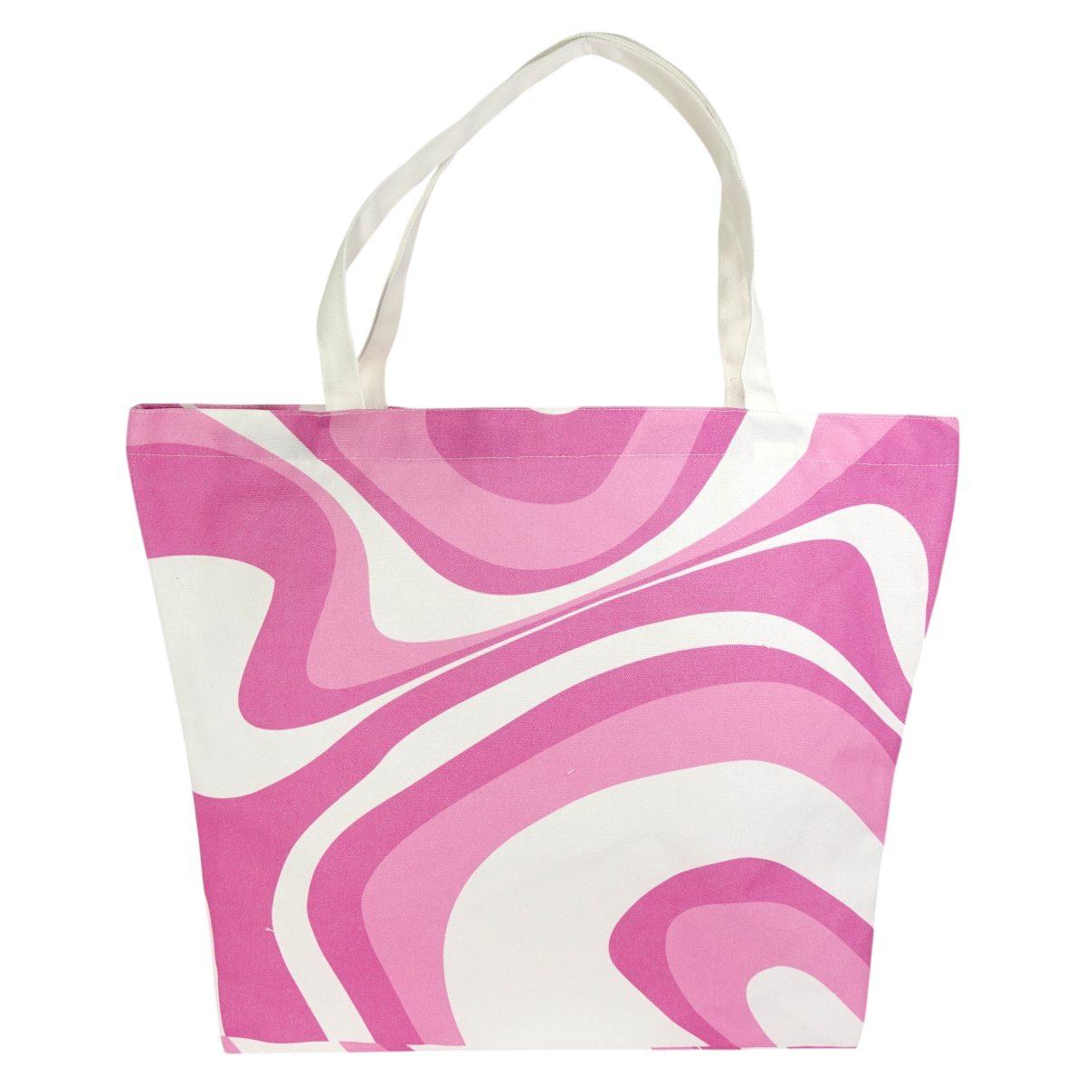 Borsa mare donna motivo ondulato Verve in RPET