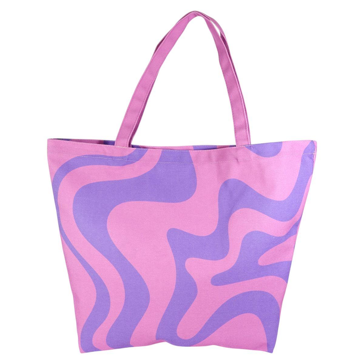 Borsa mare donna motivo ondulato Verve in RPET