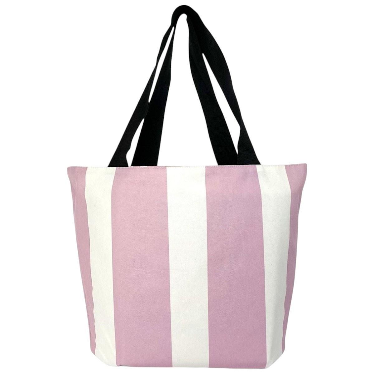 Borsa mare donna aperta double face reversibile stampa fiori Verve