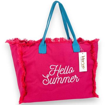 Borsa mare donna aperta profili sfrangiati Verve