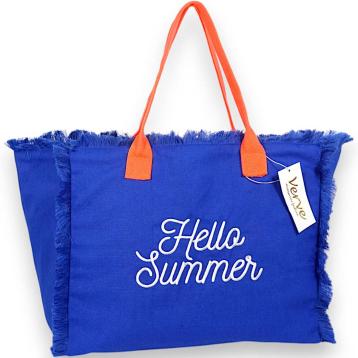Borsa mare donna aperta profili sfrangiati Verve