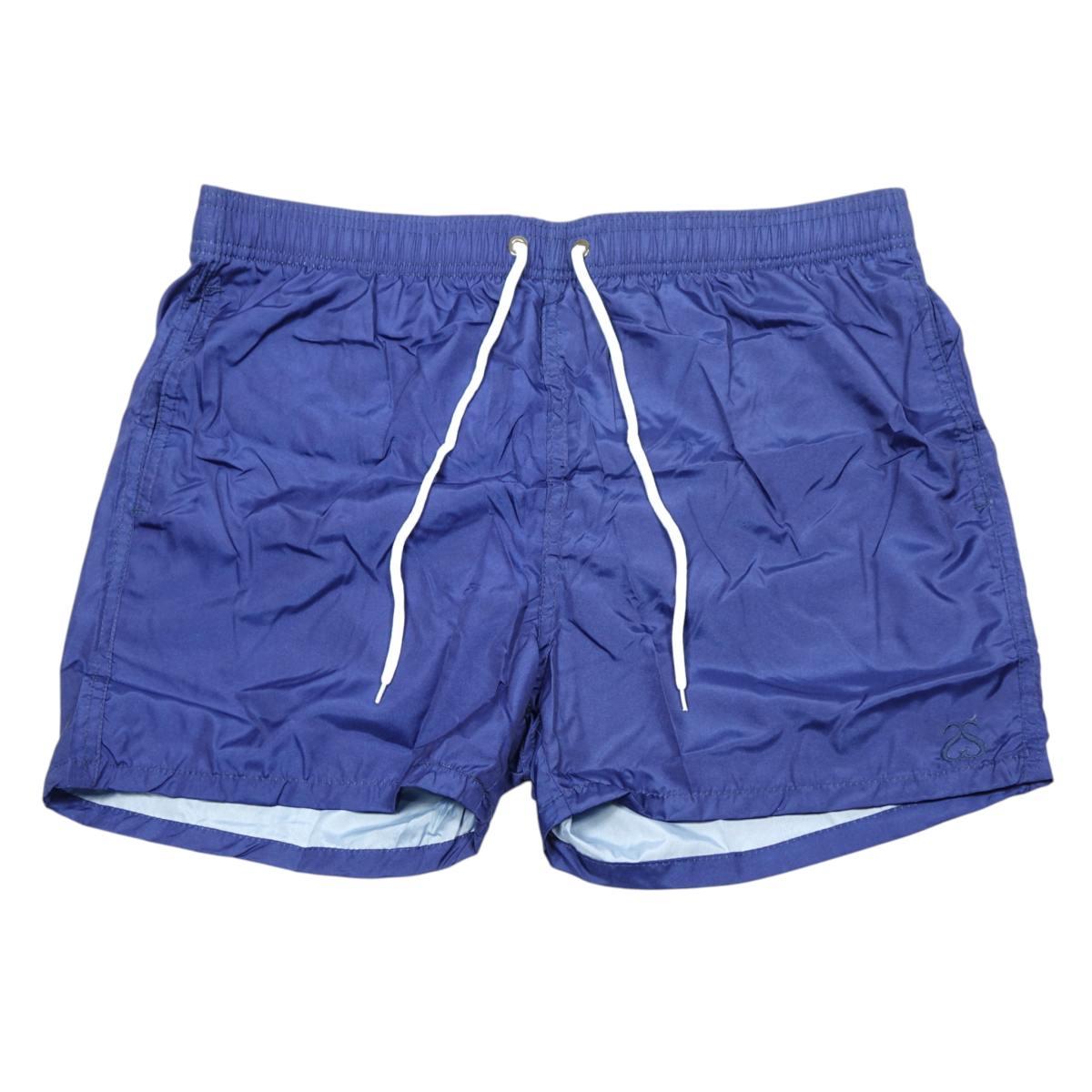 Costume da bagno uomo in poliestere tinta unita navy Solo Soprani