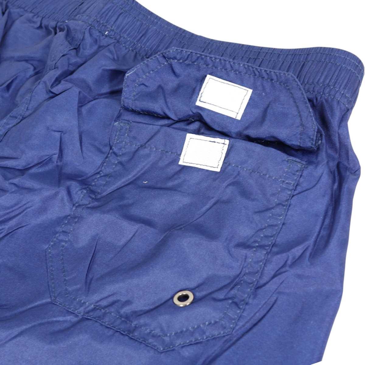 Costume da bagno uomo in poliestere tinta unita navy Solo Soprani