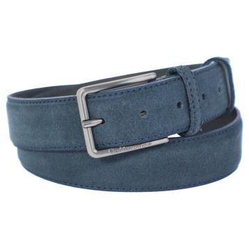 Cintura uomo in pelle camoscio cucitura filo Gian Marco Venturi