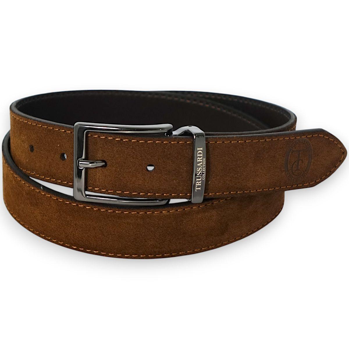Cintura uomo in camoscio Trussardi Collection