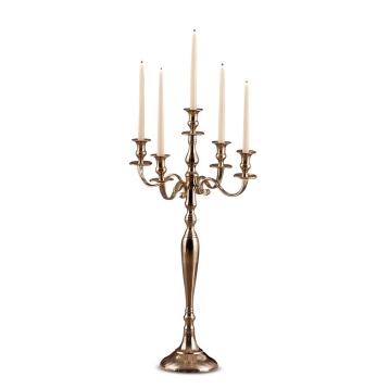 Candeliere in metallo Wilden 5 fiamme d48 x h100 cm