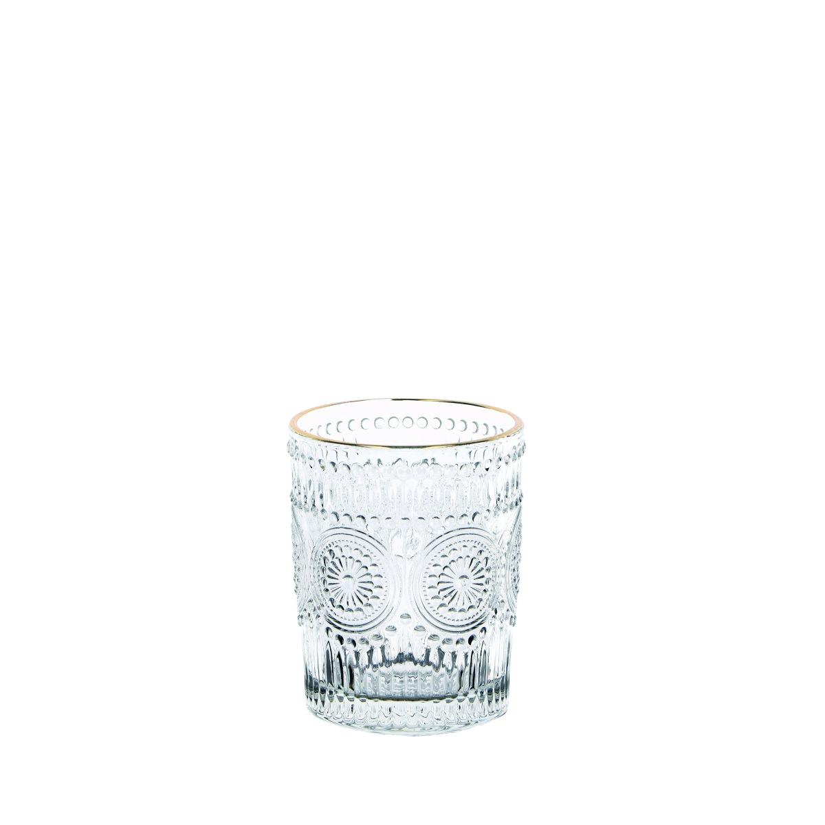 Set 6 bicchieri in vetro Sunflower Gold 31 cl